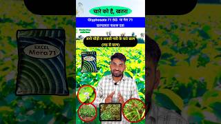 चारा घास झाड़ियांमोथा सबकुछ जड़ से खत्म होगा  Glyphosate 71 sg  Kharpatwar nashak dawa shorts [upl. by Ycats]