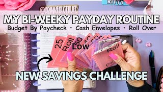 USE THIS EASY BIWEEKLY PAYDAY ROUTINE  Cash Stuffing Envelopes  NEW SAVinGS  OCT low income [upl. by Ardet395]