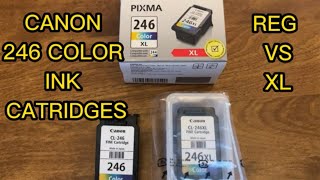 Canon Ink Cartridge Replacement Comparison Regular Vs XL [upl. by Shirline]