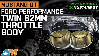 20052010 Mustang GT Ford Performance Twin 62mm Throttle Body Review amp Install [upl. by Matias]