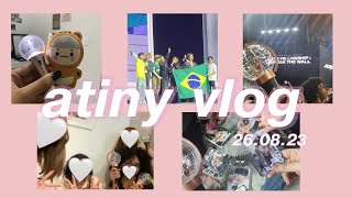 atiny vlog ☆ ATEEZ 에이티즈 in brazil 🇧🇷 first stadium concert 에이티니 브이로그 [upl. by Ahsenar626]