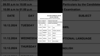 10th Standard Half Yearly Exam 2024  Time table  PDF  20242025 timetable halfyearly 10th [upl. by Rus]