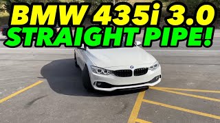 2014 BMW 435i 30L I6 Dual Exhaust w Straight Pipes [upl. by Dyke]