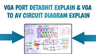 VGA PORT DETASHIT EXPLAIN amp VGA TO AV CIRCUIT DIAGRAM EXPLAIN  MULTANI ELECTRONIC  youtube [upl. by Oicanata]