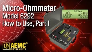 AEMC®  6292 MicroOhmmeter  Part 1  HowTo  Setup and Take Measurement From Front Panel Controls [upl. by Elora]