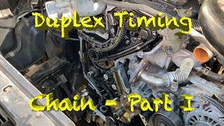 Navara D40 Duplex timing Chain conversion Part 1 Disassembly [upl. by Faith]