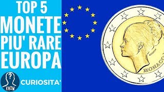 MONETE RARE EURO le 5 più COSTOSE e di valore dell EUROPA  curiosità numismatica [upl. by Silsbye]