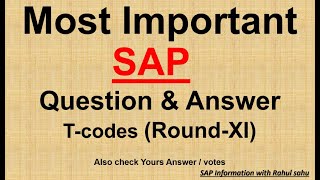 SAP Question and Answer Round XI With full information  Can We Block PR In SAP [upl. by Eloc]