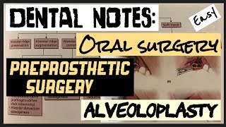 PREPROSTHETIC SURGERY II ALVEOLOPLASTY II ORAL SURGERY II SURGICAL TECHNIQUES II imp [upl. by Bore]