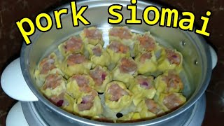 HOW TO COOK PORK SIOMAI QUICK AND EASY [upl. by Alleb]