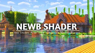 TOP 1 SHADER MCPE 120  amp 121  NEWB SHADER  SUPPORT RENDER DRAGON amp REALISTIC SHADER [upl. by Htessil998]