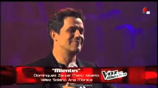 ¿Lo Ves  Mientes Alejandro Sanz y Mario Domm La Voz México [upl. by Baxie]