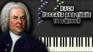 Bach  Toccata and Fugue in D Minor  Piano Tutorial Synthesia Download MIDI  PDF Scores [upl. by Lars]