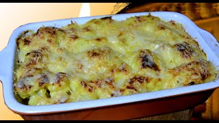 كراتان الشفلور او القرنبيط والبطاطس بصلصة مميزة ورائعة  Gratin de choufleur léger [upl. by Adhern407]