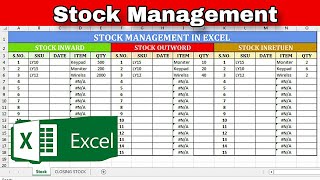 How To Handle Stock For Sellers On Excel  Stock Management In Excel  Excel Shortcut [upl. by Ellerrehc]