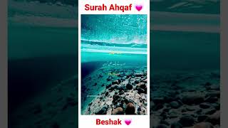 Surah Ahqaf 💗  shorts youtubeshorts viralshorts [upl. by Natsirk487]