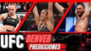 🤑 PREDICCIONES MAMALONAS UFC DENVER 🤑 Namajunas VS Cortez [upl. by Thorpe]