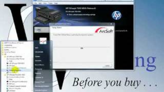 HP Officejet 7500A Wide Format  Installation Part II amp ArcSoft ScannStitch [upl. by Yelyah139]