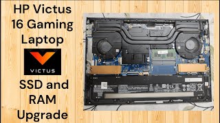 HP Victus 16 Gaming Laptop  SSD and RAM upgrade [upl. by Aicatsana971]