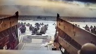 WW2 HD Colorization The Normandy Landings [upl. by Yrreiht]