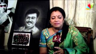 Poornima Bhagyaraj  Im excited to act with Vijay amp Mohanlal in Jilla  Vijay Birthday Celebration [upl. by Alyad]