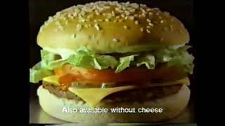 Burger King Cheeseburger Deluxe 1989 [upl. by Nogam956]