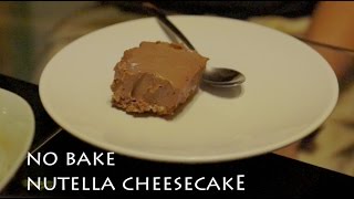 No Bake Nutella Cheesecake [upl. by Sweatt32]