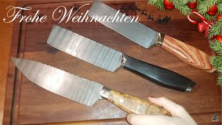 Küchenmesser als Weinachtsgeschenk Ebenholz vs Olive vs Rosenholz [upl. by Mosenthal]