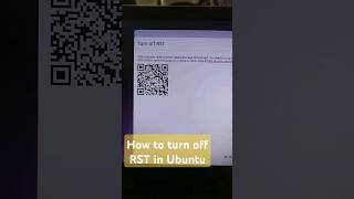 How to turn off RST  RST opation ko kaise band kare  Ubuntu install karte time Error RST linux [upl. by Alejoa]