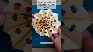 ESTRELA de NATAL de papel em ORIGAMI para decoração  How to make a paper STAR for Christmas decor [upl. by Greer]