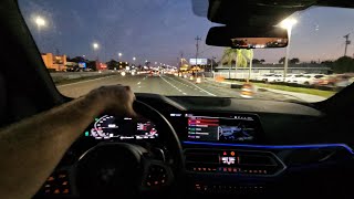 BMW X5M Competition POV Night Drive [upl. by Eedyaj]