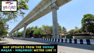 Pune Metro Vlog 335  May Updates From The Shivajinagar  Hinjawadi Metro Line [upl. by Ilahsiav]