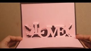 Valentines Day Pop Up Card Tutorial Angels Carry Messages Of Love [upl. by Anohsal799]