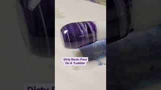 Create Epoxy Art  Dirty Resin Pour Tumbler and Tray [upl. by Philbrook]