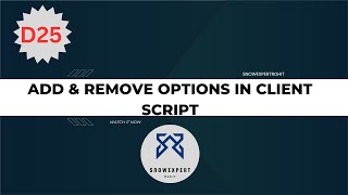 addOption and removeOption in Client Script  ServiceNow Scripting [upl. by Jolyn]