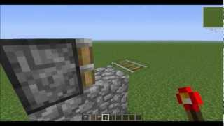 Como hacer levitar unas vias de tren en Minecraft [upl. by Ecneps]