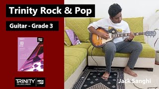 Jack Sanghi Performing Trinity Rock amp Pop Guitar Grade 3  Black night  In my place  AC\DC [upl. by Alikahs41]