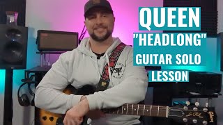 Queen  quotHeadlongquot Guitar Solo Lesson [upl. by Ruthanne]