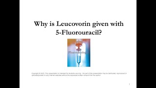 5FU or 5fluorouracil and Leucovorin [upl. by Neehahs692]