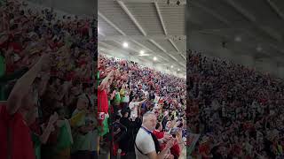 Wales crowd passionately sing national anthem  FIFA 2022 QATAR  Wales Vs USA [upl. by Johnette]