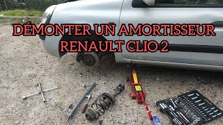 démonter un amortisseur Renault Clio 2 [upl. by Islehc]