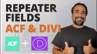 Use a REPEATER FIELD in DIVI Theme Builder with Advanced Custom Fields ACF amp WordPress [upl. by Shamma]