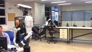 A very preliminary test of the KAWADA Nextage Open dual arm industrial robot [upl. by Chappie]