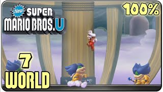 New Super Mario Bros U  Walkthrough  Part 7 Meringue Clouds [upl. by Baptist320]