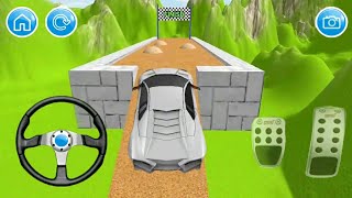 Car Hill Climb Stunt Game  Mountain Car Racing Game  Sports Car Game  car 3d game [upl. by Ateekram]