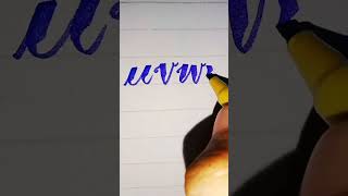 Small uvwxyz in cursive writing 😘😘❤️❤️😍😍shortsyoutubeshortslearn how to write🥰🥰 [upl. by Huntington]