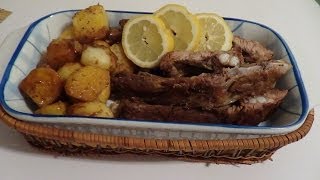 receita de costela com batata assada e marinada de mostarda  canal chantilly com chocolate [upl. by Inittirb355]