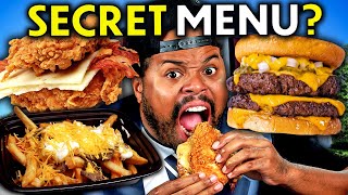 Eat In One Second  Fast Food Secret Menus McDonalds Five Guys Taco Bell [upl. by Ahsinit]