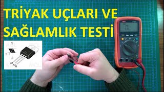 TRİYAK NEDİR  UÇ TESPİTİ VE SAĞLAMLIK TESTİ [upl. by Nottnerb392]