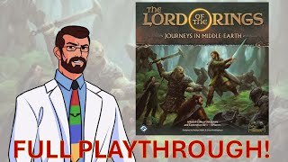 Lord of the Rings Journeys in MiddleEarth by Fantasy Flight Games  Full Playthrough [upl. by Savage359]